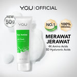 YOU Hy! Amino Facial Wash 50g Anti Acne, Hydrating, Brightening, Oil Control Sabun Cuci Muka