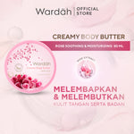 Wardah Creamy Body Butter 50 ml - Membantu melembabkan dan melembutkan kulit tangan serta badan - Mengandung Vitamin E dan Ekstrak Bahan Natural
