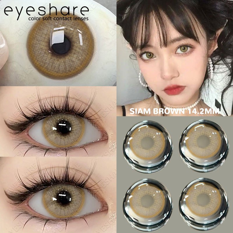 Eyeshare (COD) SEMPORMA BROWN 14.2mm Softlens Normal