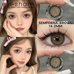 Eyeshare (COD) SEMPORMA BROWN 14.2mm Softlens Normal