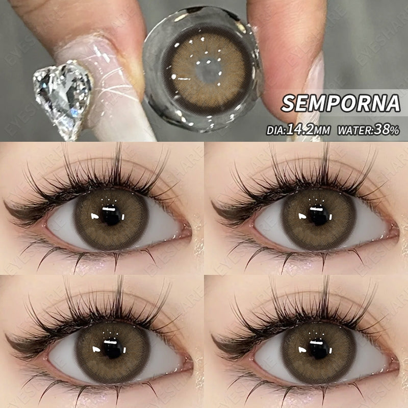 Eyeshare Venice Softlens Gray 1Pasang 14.2mm Lensa Kontak Soflen Soflens