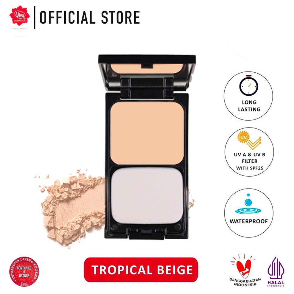 Viva Queen Perfection Natural Bright Two Way Cake with UV A & UV B (SPF 25) - Tersedia 5 varian warna