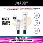 MAKE OVER Powerskin Urban Defense Sunscreen - Proteksi UVA UVB SPF50 PA++++ invisible tidak berwarna ringan tidak whitecast tidak flashback tidak lengket cocok semua warna kulit semua tipe make up