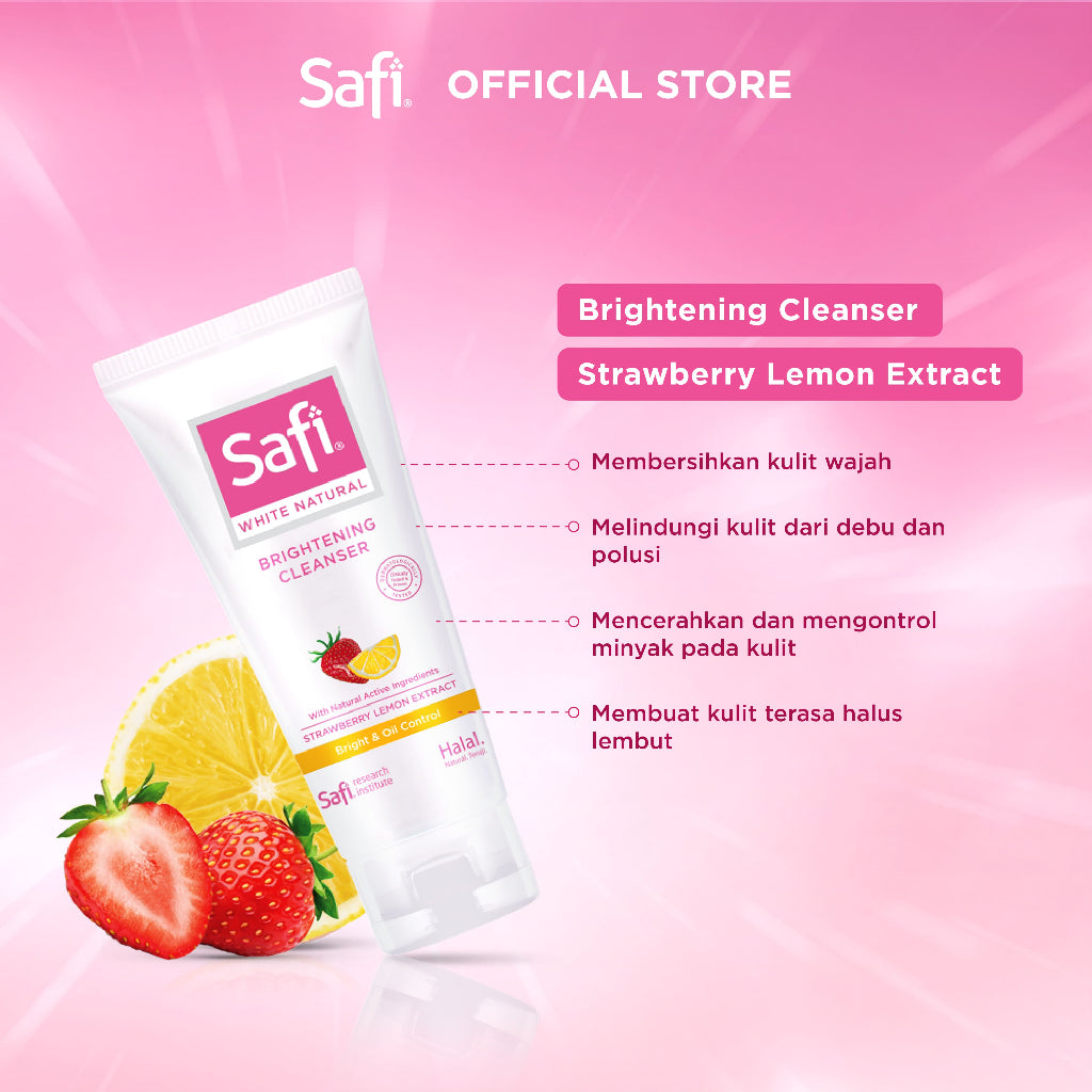 SAFI - White Natural - Brightening Cleanser Strawberry Lemon 100gr
