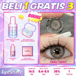 Eyeshare COD 4 Item Paket kombinasi (1Pasang Softlens+60ml solusi+8ml tetes mata+kotak cermin)