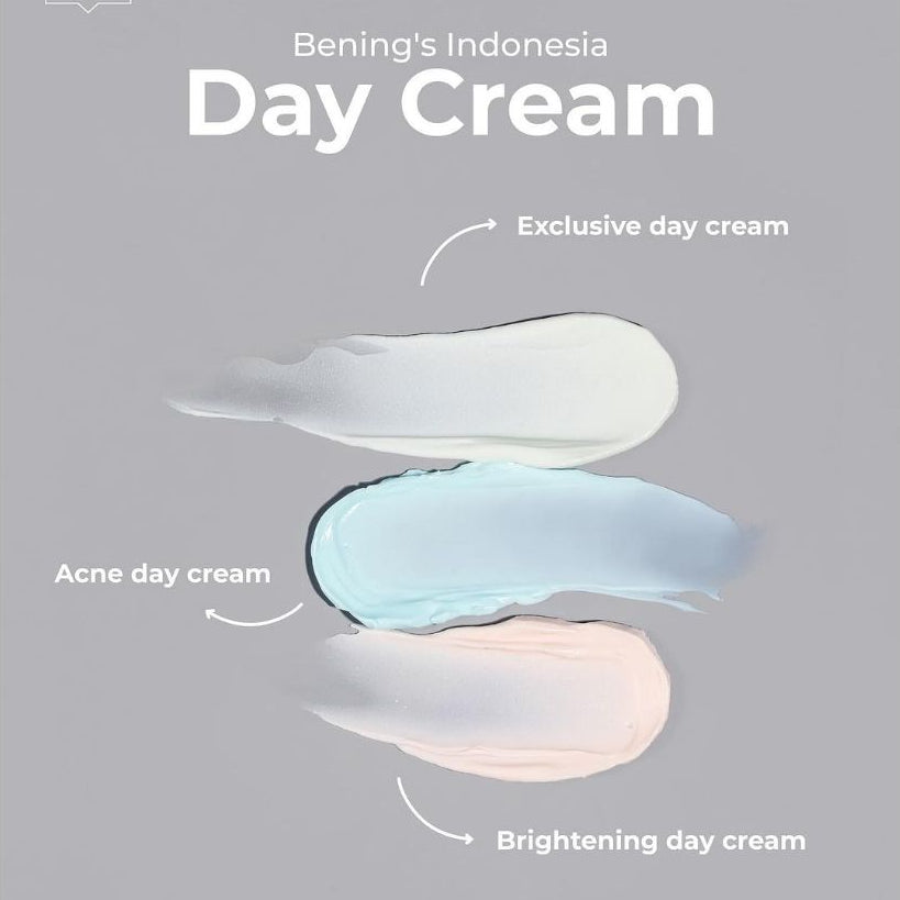 Bening's Skincare Official Exclusive Day Cream New Packaging Mengatasi Flek Hitam Mencerahkan BPOM