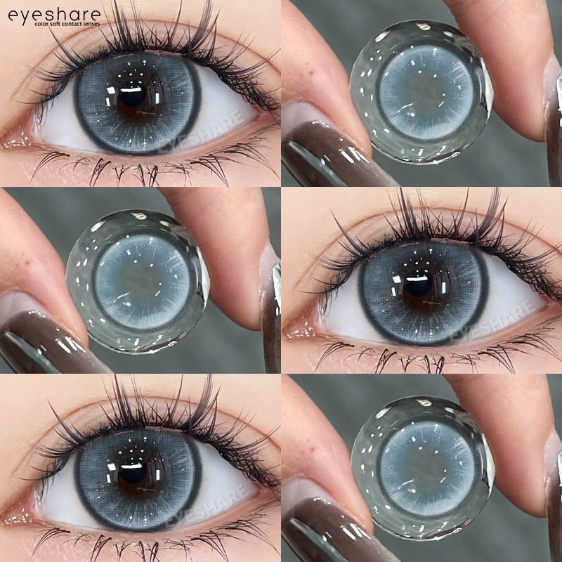 Eyeshare Softlens Madrio Softlens 1Pasang 14.0mm Purple Blue Brown Red Softlens