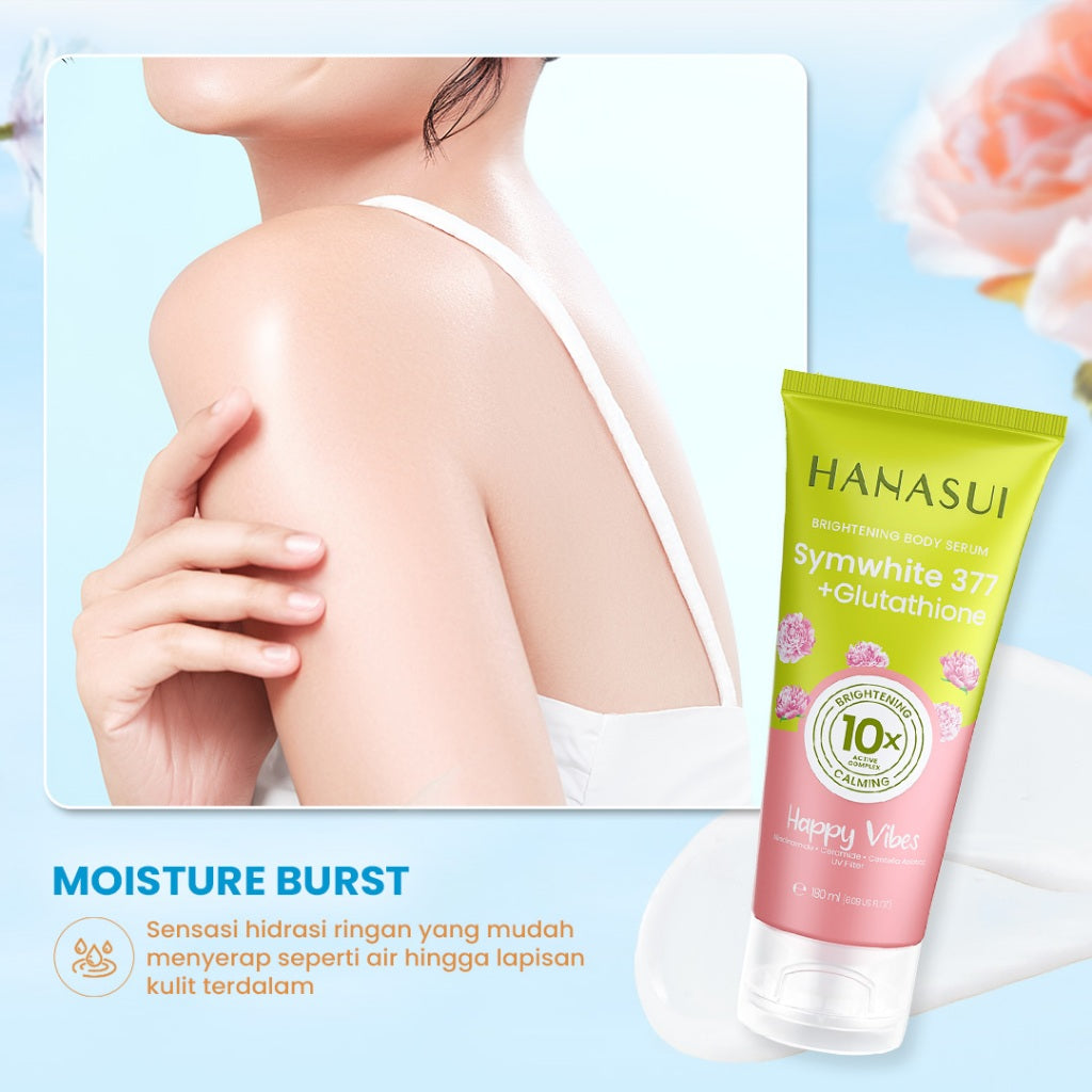 Hanasui Brightening Body Serum - Body Serum With Symwhite377 + Glutathione Mencerahkan & Menghidrasi Kulit