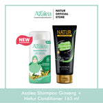 Azalea Hijab Shampoo 180 ML & Natur Conditioner 165 ml - Paket Perawatan Rambut Lepek Rontok