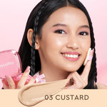Glad2Glow Perfect Cover Cushion Foundation Waterproof Make Up Setting Concealer BB Cream Tahan Lama Hingga 12 Jam Hasil Akhir Glowing Dan Menyatu Dengan Warna Kulit Tekstur Ringan Di Wajah Full Coverage Velvet To Matte g2glow official store