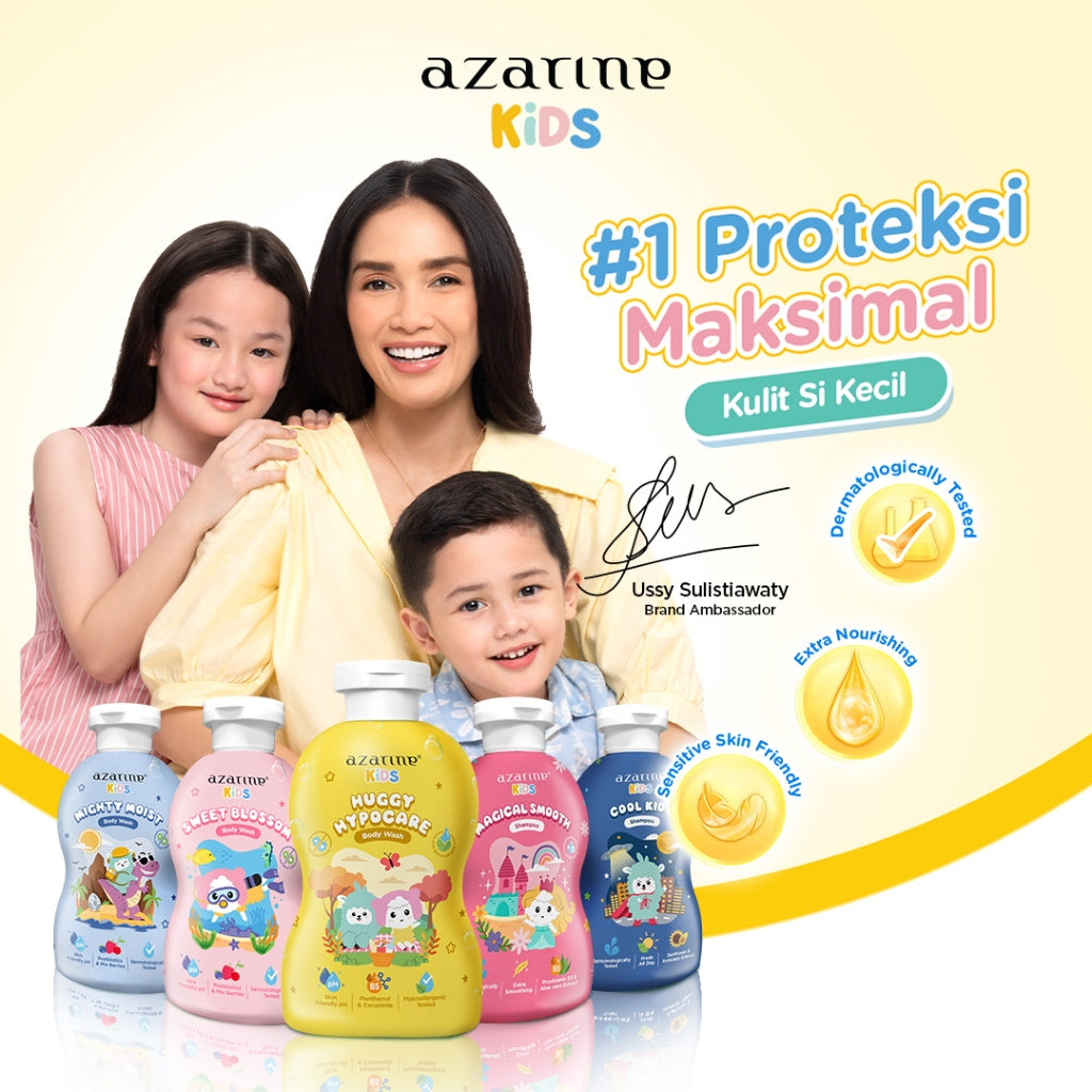 Azarine Kids Cool Kids Shampoo 300ml Shampoo Bayi Kids SLS FREE with Natural Ingredients untuk kulit sensitif all skin types For Boys