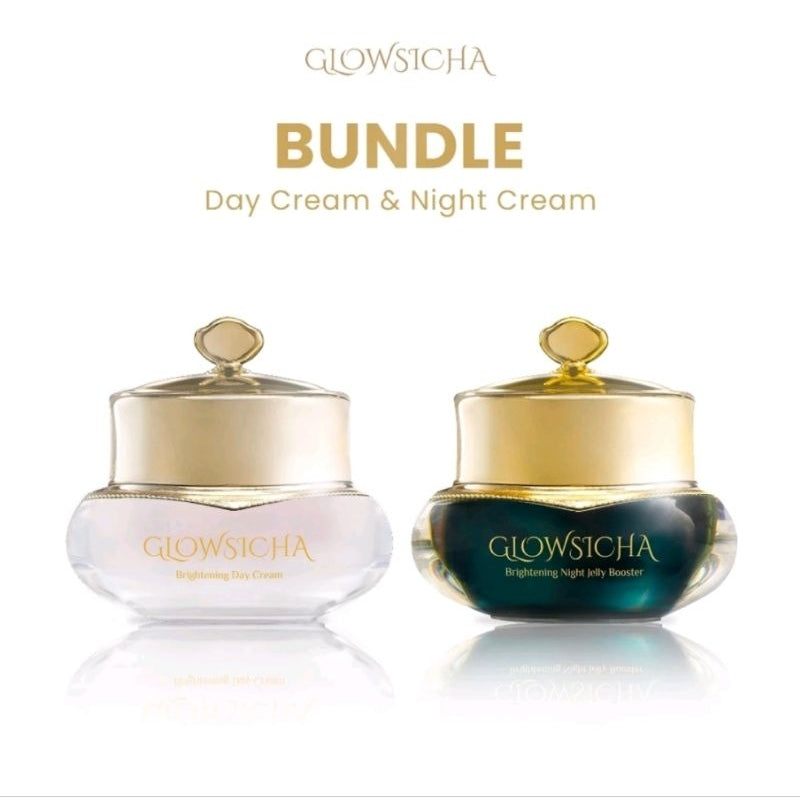 Glowsicha Brightening Cream Siang Malam 13g+15g