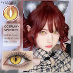 Eyeshare Softlens 14.5MM 1Pasang Lensa Kontak Putih Buta Putih Cosplay Mata Halloween Softlen