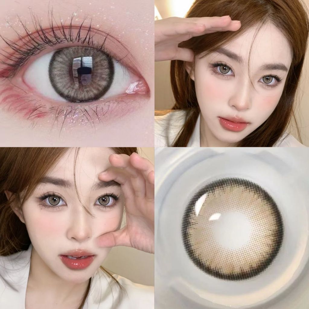 [beli 1 gratis 2] Mysticeyes Softlens Brown Series minus 0.00s/d-6.00 1 Pasang Softlens +Air Pencuci Softlens 60ml+lenscase