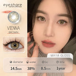 Eyeshare Softlens Vienna Chocolate 14.5mm 1 Pasang Lensa Kontak Untuk Mata Besar