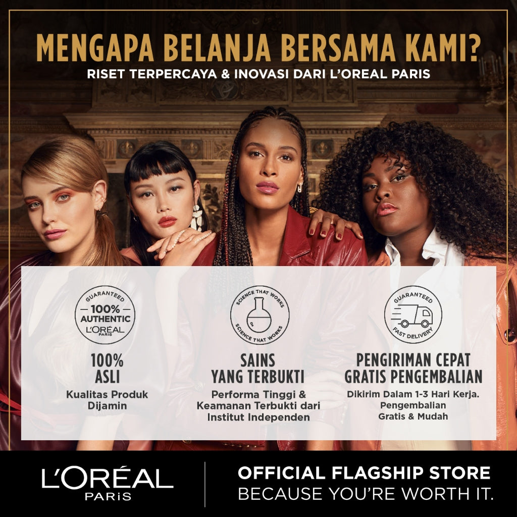 L’Oreal Paris Elseve Hyaluron Moisture Hydra Filling Night Cream - 150 ml (Untuk rambut kering dan dehidrasi)