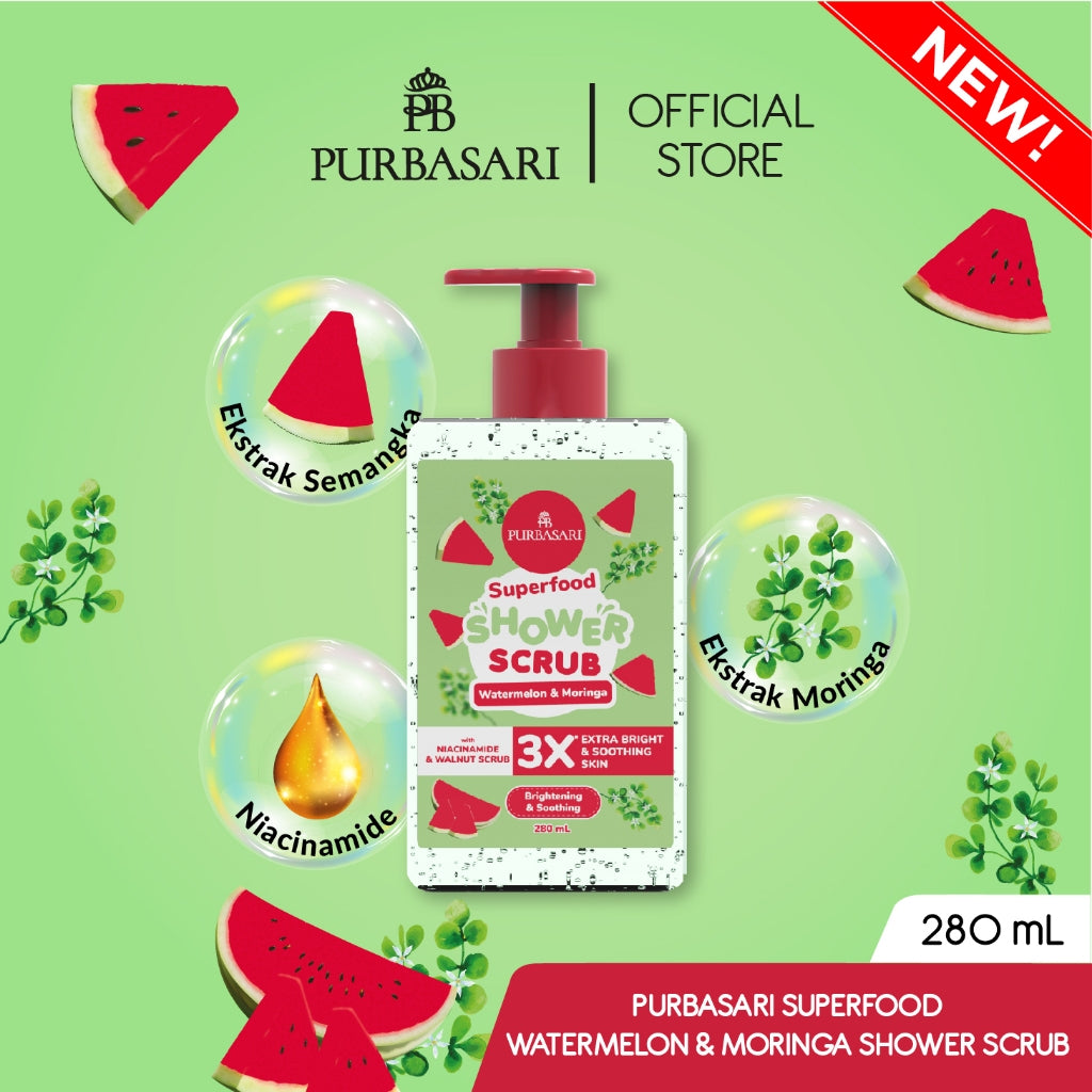 Purbasari Superfood Shower Scrub Series / Sabun Mandi