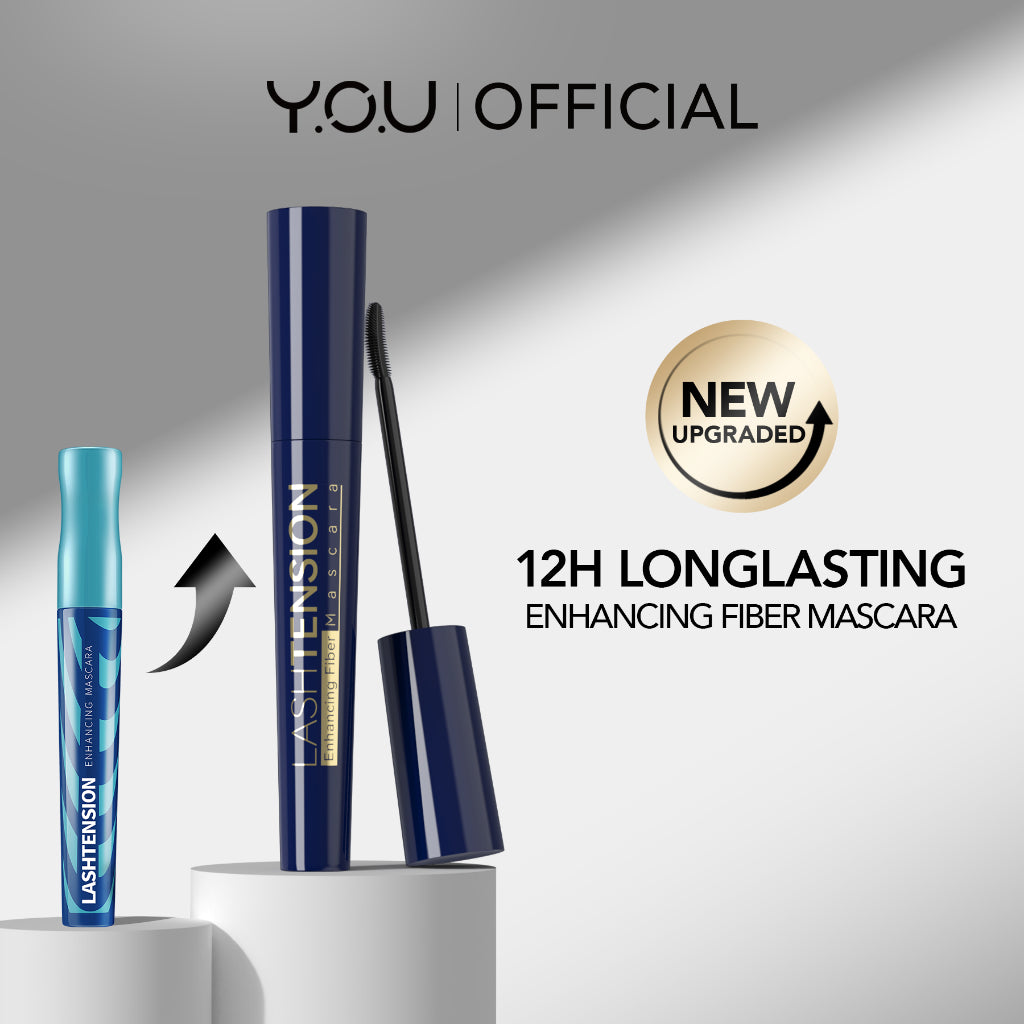 YOU Lashtension Enhancing Fiber Mascara Maskara Waterproof Tahan 12 Jam Lash Lift Kosmetik Mata