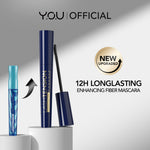 YOU Lashtension Enhancing Fiber Mascara Maskara Waterproof Tahan 12 Jam Lash Lift Kosmetik Mata