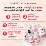 Scarlett Whitening Brightly Ever After Day Cream - Moisturizer Krim Pelembab Wajah untuk Mencerahkan Melembabkan & Memudarkan Noda Hitam di Kulit Wajah dengan Sensasi Menyegarkan || Kombinasi Glutathione & Niacinamide sebagai Pemutih Wajah