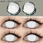 Eyeshare Putih Black Softlens 1Pasang 14.5mm Lensa Kontak Cosplay Softlen