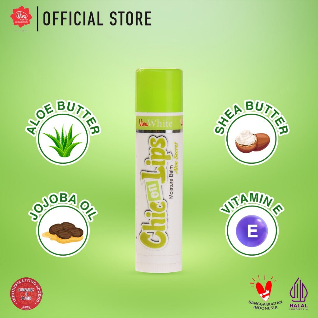 Viva White Moisture Balm Chic On Lips - Tersedia 4 Varian Rasa (Intensive Use)