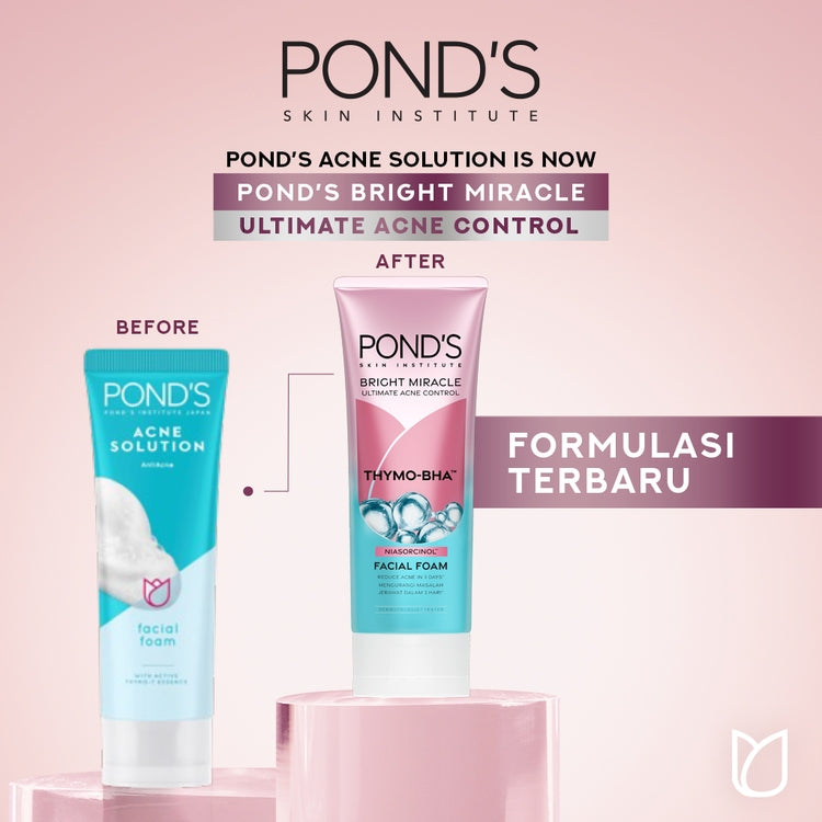 Pond's Bright Miracle Ultimate Acne Control Facial Foam 100G x2