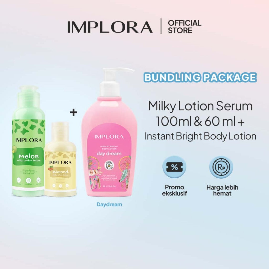 Implora Milky Lotion Serum | Lotion Niacinamide | Mencerahkan
