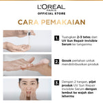 L'Oreal Paris Dark Spot Treatment Duo Skincare Kit (UV Defender Sun-Repair Invisible Serum Sunscreen 2-in-1 SPF 50+ PA++++ 30ml + Glycolic-Bright 1.0% Glycolic Acid Serum 15ml)