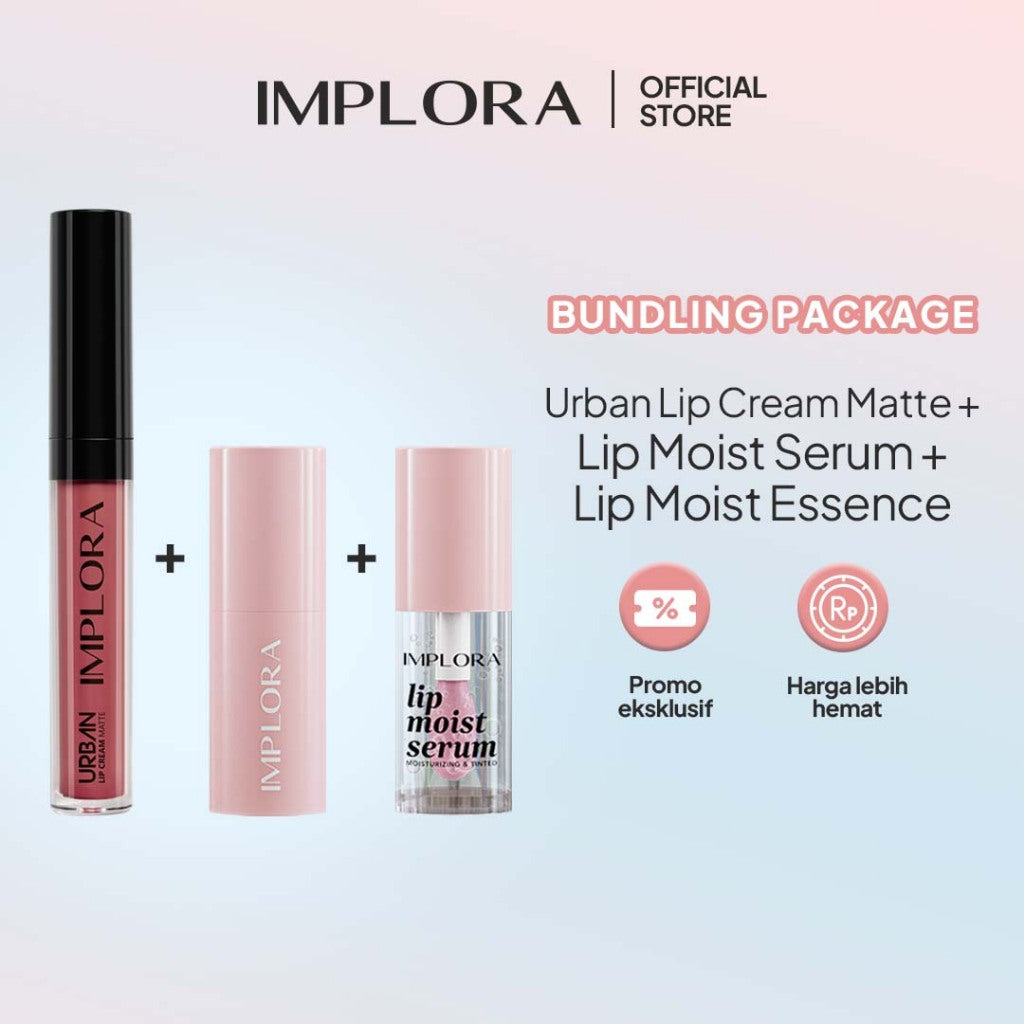 Implora Urban Lip Cream Matte | Lipstik Lipstick Approved by Prilly Latuconsina | Long-Lasting Bibir