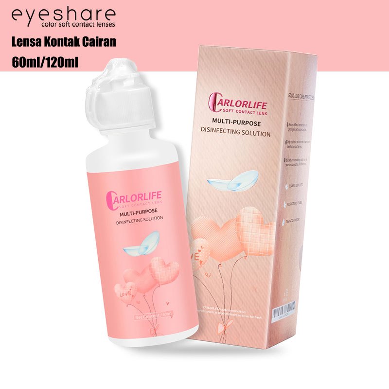 Eyeshare Lensa Kontak Cairan Softlens 60ml/120ml/360ml Larutan Pembersih Lensa Kontak