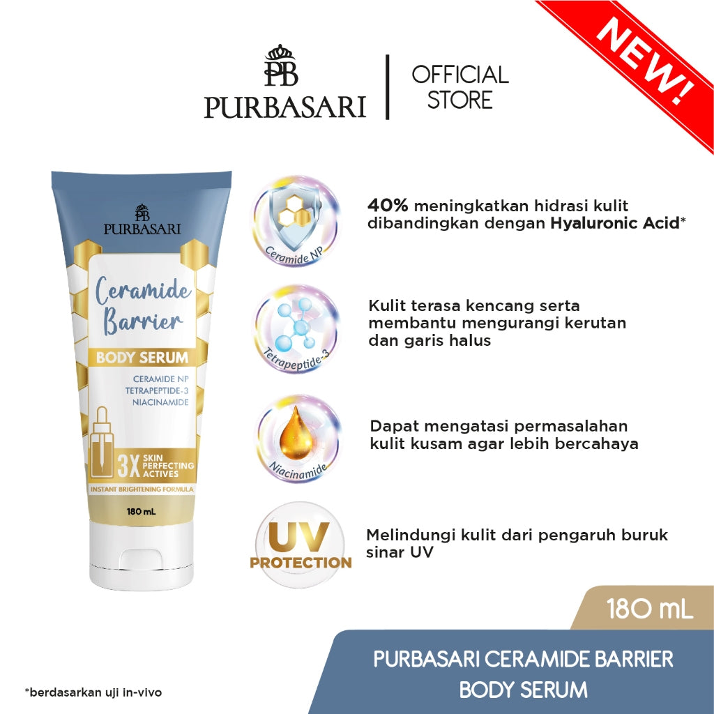 Purbasari Ceramide Barrier Body Serum 180 ml / Body Serum Viral