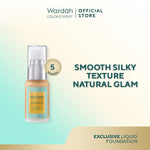 WARDAH Exclusive Liquid Foundation - Foundation Matte Yang Tahan Lama Hingga 8 Jam - Alas Bedak dengan SPF 30 - Hasil Akhir Flawless dan Smooth Matte - Makeup
