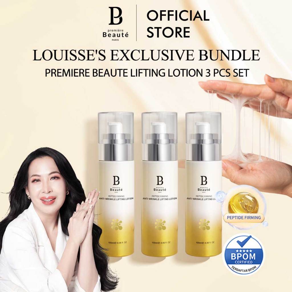 [Louisse Bundle] PREMIERE BEAUTE Peptide Firming Anti-Wrinkle Lifting Lotion 100ml 3PCs Set [BPOM] Anti-Aging Anti Wrinkle Fine Line [LIVE]