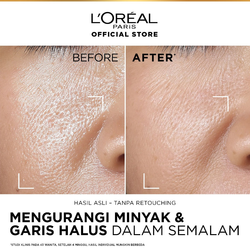 L'Oreal Paris Revitalift Hyaluronic Acid Oil Control 2% Hyaluronic Acid + Salycilic Acid Night Serum