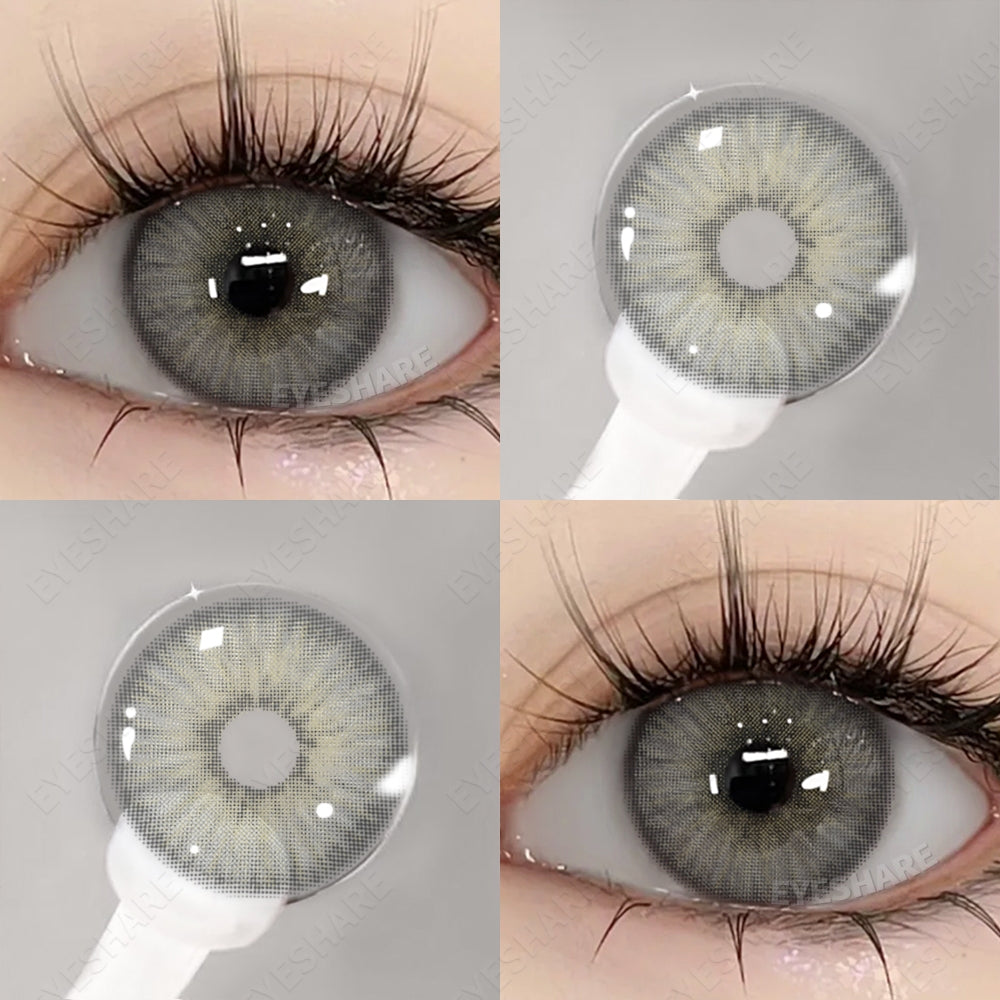 Eyeshare Softlens Bubble Gray Softlens 14.5mm Big Eyes