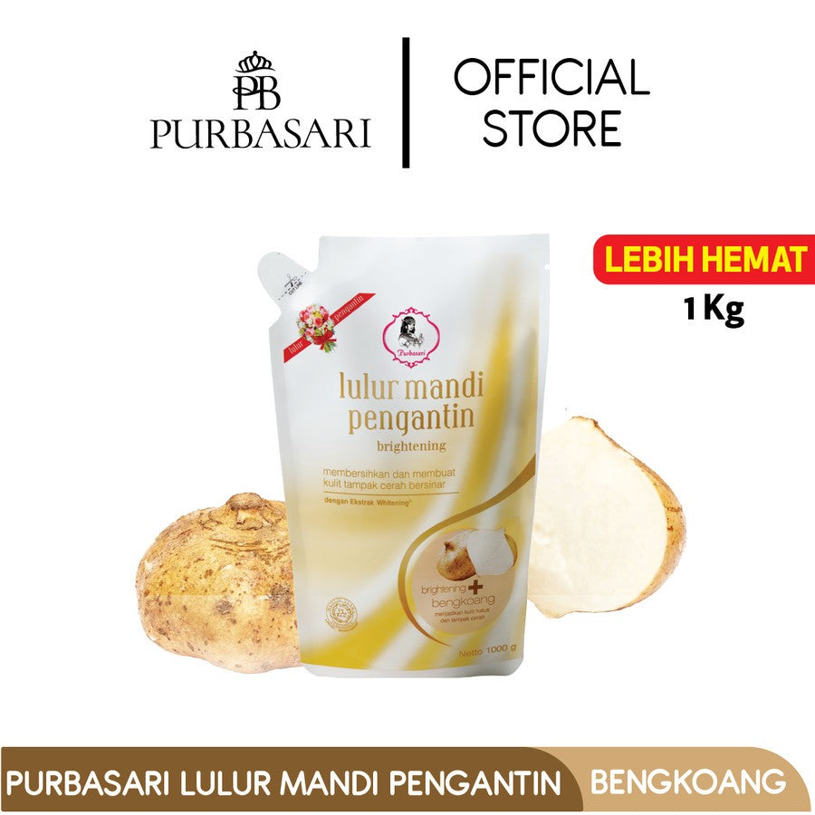 [ISI 2PCS] Purbasari Lulur Mandi Pengantin 1kg + Cleanface Cleansing Balm 25g