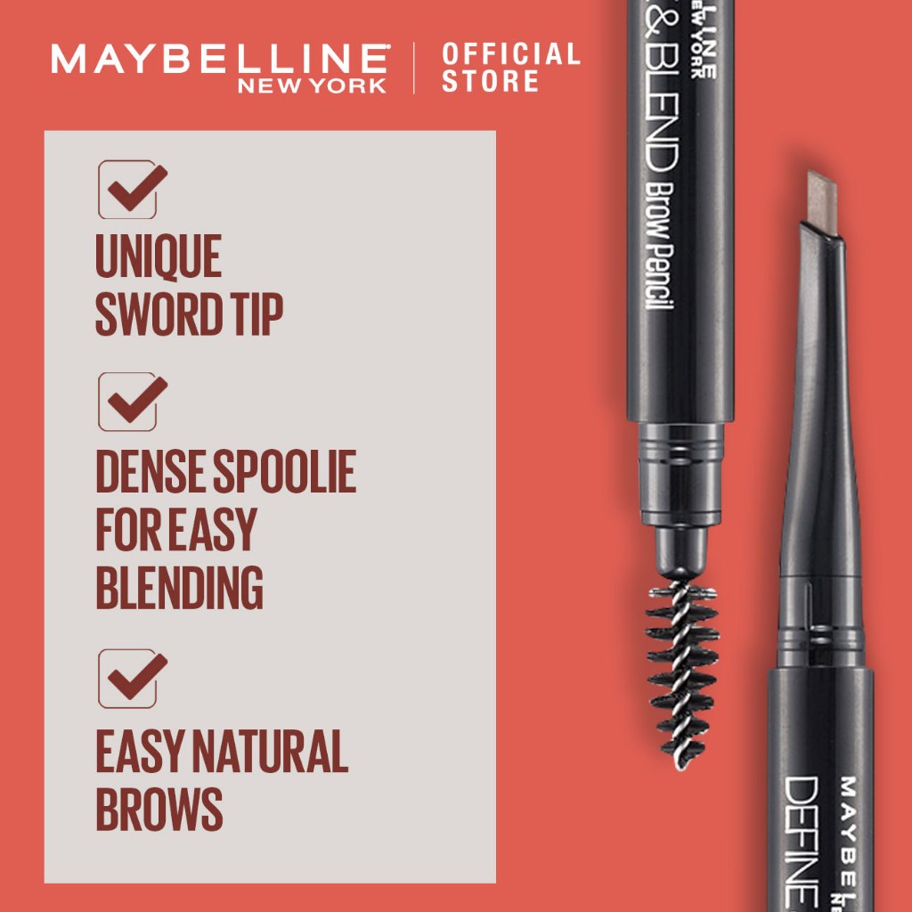 Maybelline Paket Makeup Mata Hypercurl Waterproof Mascara + Define and Blend Eyebrow Pencil | Eye Make up Bulu Mata Panjang Tebal Tahan 24 Jam