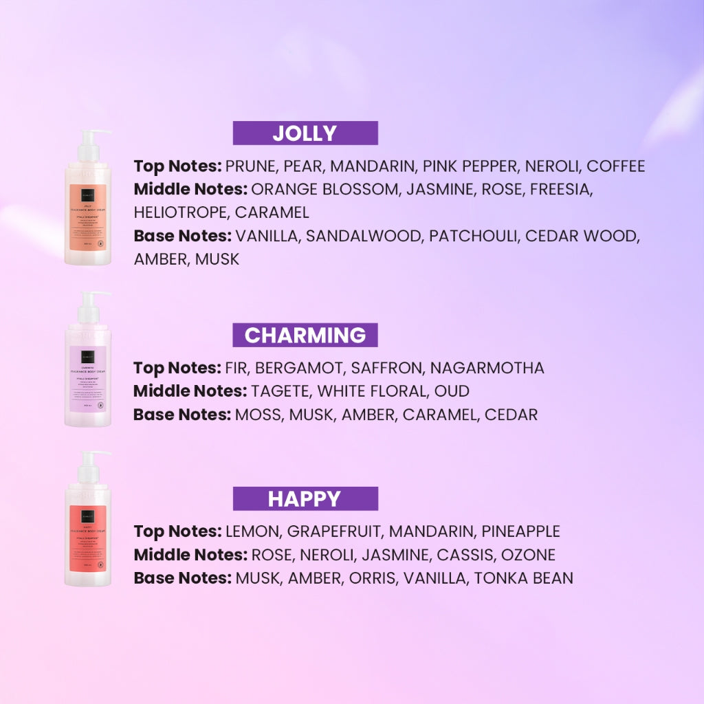 Scarlett Whitening Body Cream ( Happy, Jolly, Charming ) Melembabkan dan Mencerahkan Tubuh