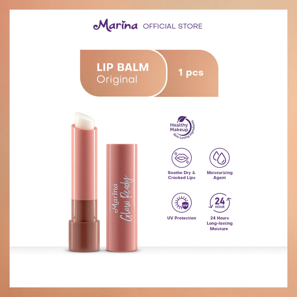 Marina Glow Ready Intense Moisturizing Lip Balm 2,9g [1pcs] - Exp Date : 12.2026