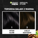Garnier Men Sampo Pewarna Rambut Cokelat / Hitam20 ml