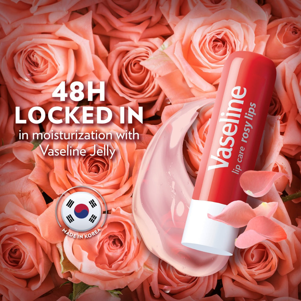 Vaseline Lip Therapy Balm Stick Rosy Lips 4.8gr - Pelembab Bibir - Lip Balm