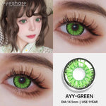 Eyeshare Softlens 14.5MM 1Pasang Lensa Kontak Putih Buta Putih Cosplay Mata Halloween Softlen