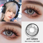 Eyeshare Softlens 14.5MM 1Pasang Lensa Kontak Putih Buta Putih Cosplay Mata Halloween Softlen