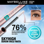 MAYBELLINE OFFICIAL Paket Makeup Mata Sky High Waterproof Mascara + Serum Bulu Mata | Maskara Eye Make up
