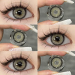 Eyeshare Ocean Darkgray Softlens 1Pasang 14.2mm Big Eyes Softlen Lensa Kontak Warna soflens