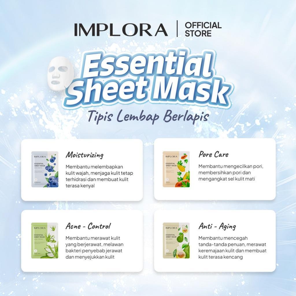 [3 PCS] Implora Essential Sheet Mask