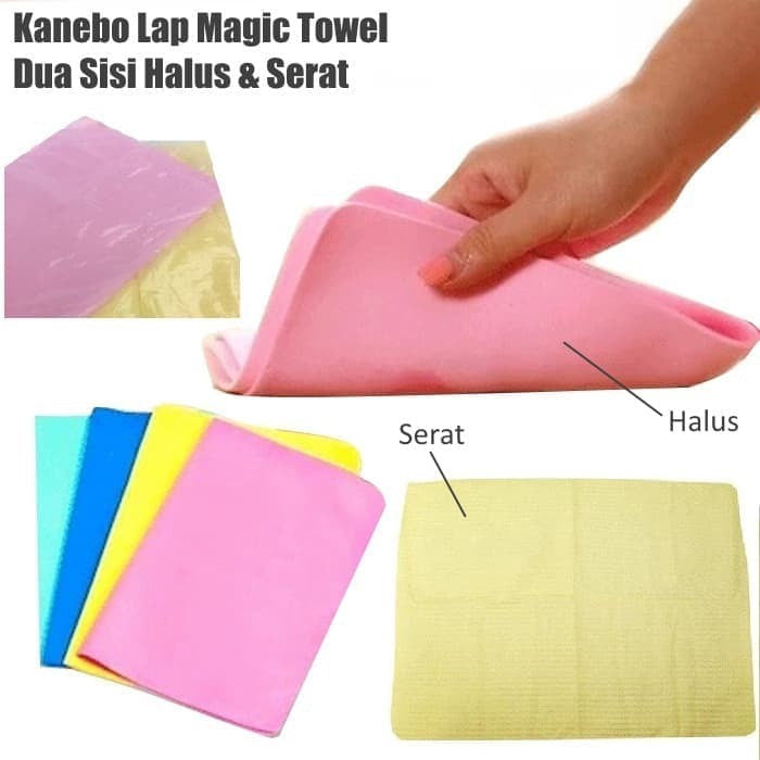 KAIN LAP KANEBO SUPER MAGIC TOWEL KAIN DAYA SERAP TINGGI 30 X 21 CM