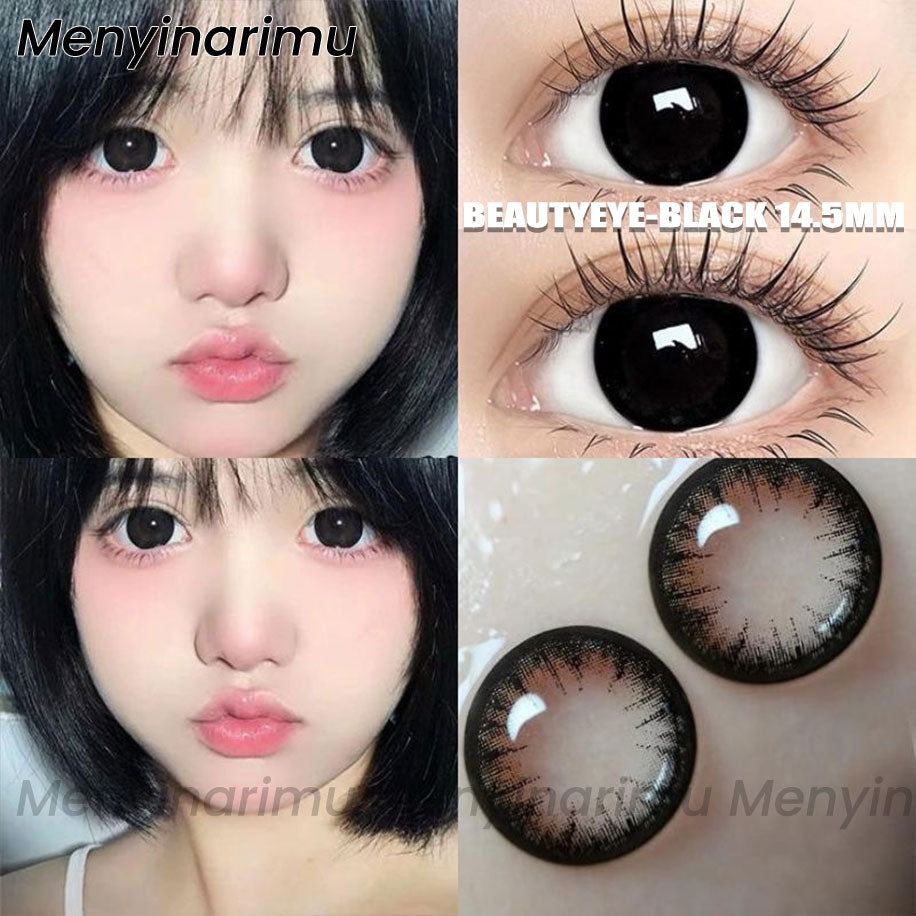 Eyeshare Softlens Omg Abu-Abu Coklat Ungu 1 Pasang 14.0mm Lensa Kontak