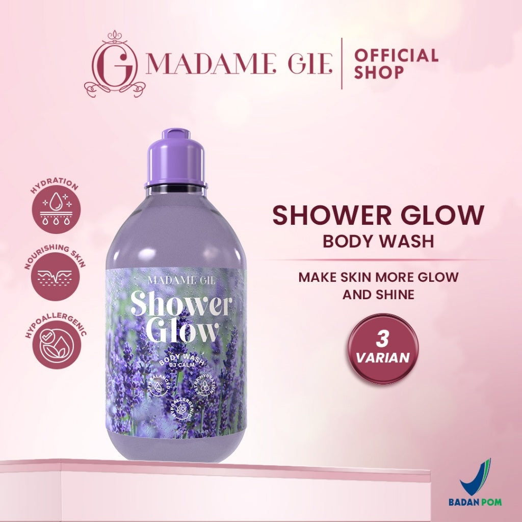 3X Madame Gie Shower Glow - Hypoallergenic Sabun Mandi Body Wash